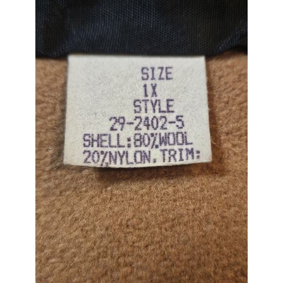 Vintage Lady Suzette Wool Over Coat Women's XL Oversized Styled In USA Hooded - Picture 8 of 11